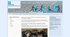 Desktop Screenshot of bankundjugendimdialog.de
